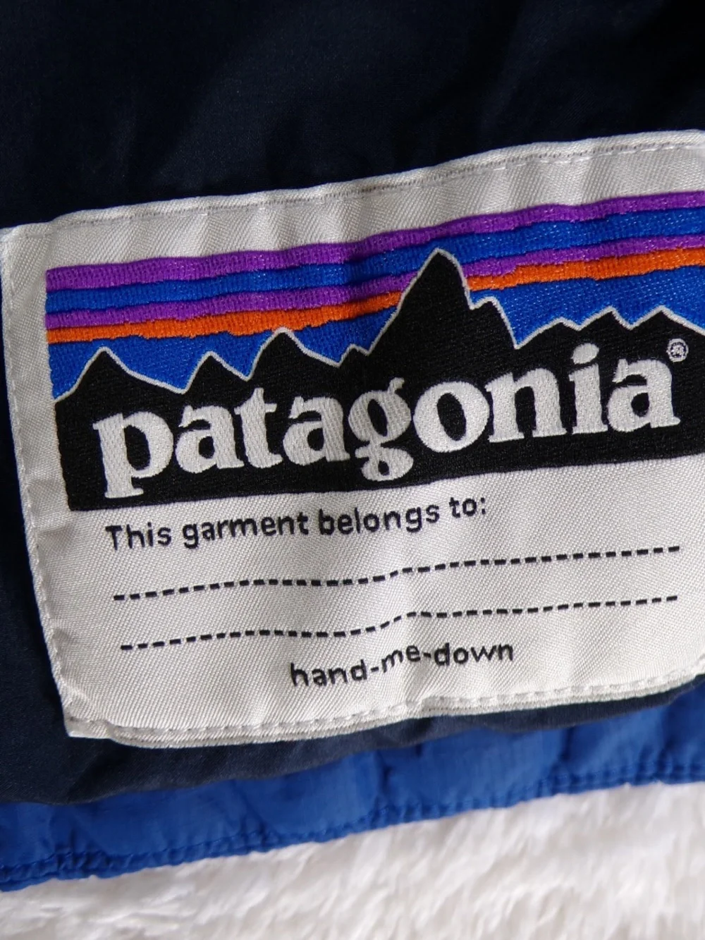 Patagonia Boys' Nano Puff Jacket Size XL /14 Dark Blue